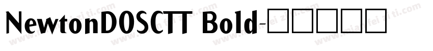 NewtonDOSCTT Bold字体转换